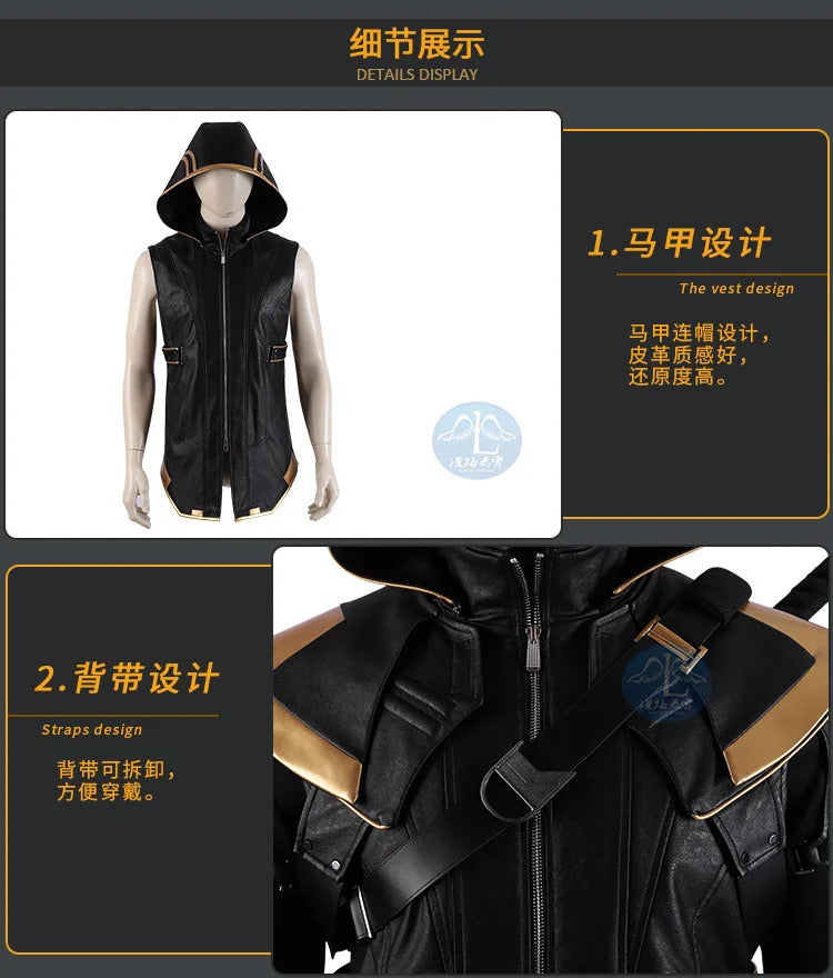Superhero Hawkeye Cosplay Ronin Costume Shoes masks Thanos Outfits Hoodie Luxious Uniforms Party Carnival for Adult Men Any Size