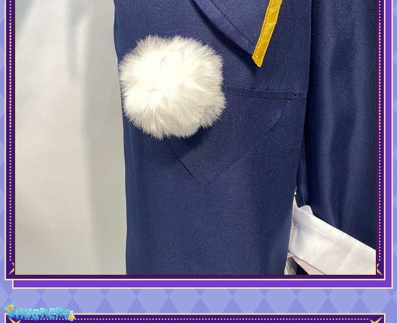 Game Identity V Mercenary Naib Subedar Cosplay Costume Fancy Blue Party Suit Halloween Carnival Uniforms Custom Made