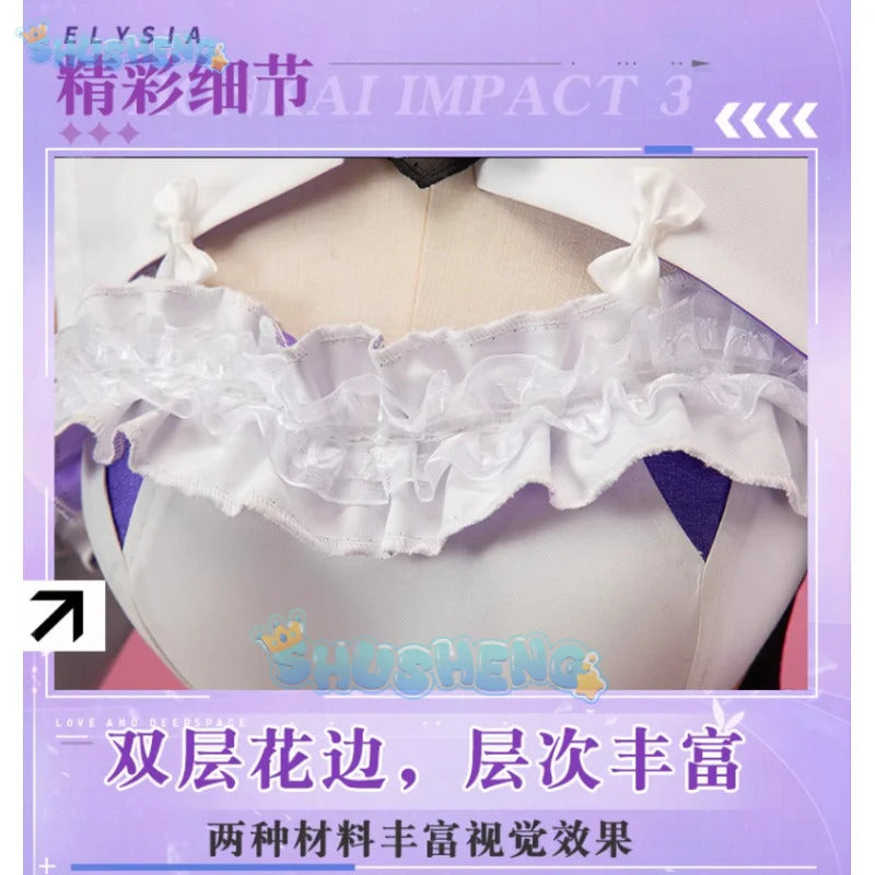 Honkai Impact 3rd Elysia Dress Cosplay Costume Cos Game Anime Party Uniform Hallowen Play Role Clothes