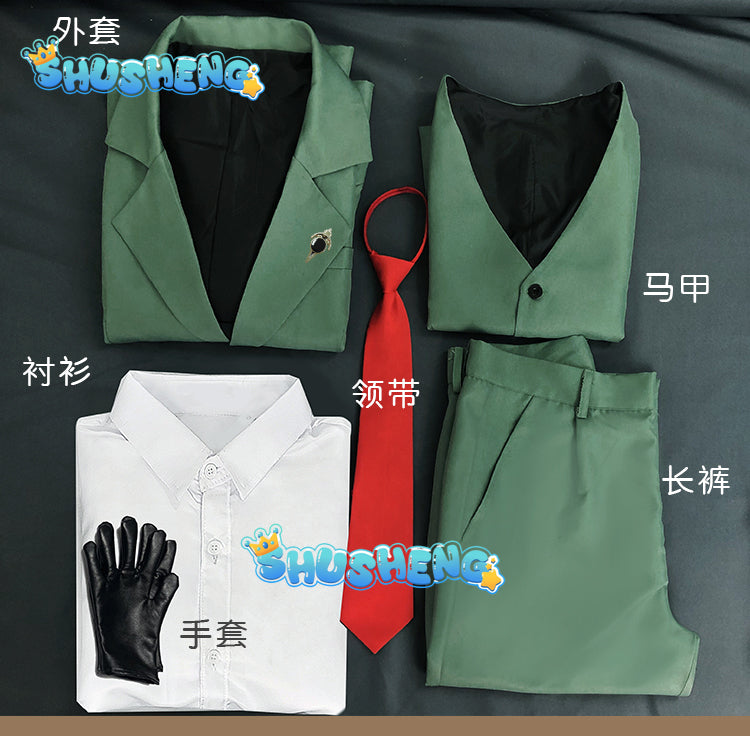 Loid Forger Cosplay Costume Men Anime Suit Blond Wig Twilight Outfit Hat Halloween Party Clothes