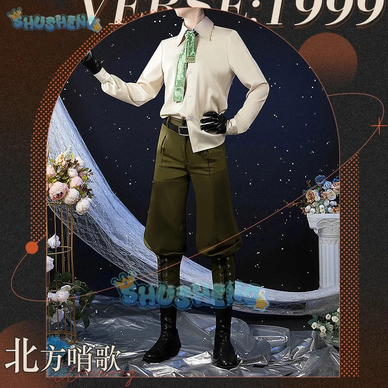Reverse:1999 Windsong Cosplay Costume Coat shirt tie belt gloves necklace Halloween party Handsome man Woman uniform Full Set