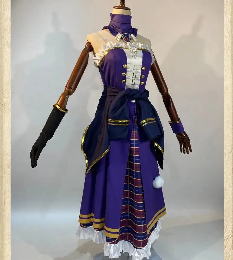 Identity Ⅴ Patricia Dorval Enchantress Cosplay Costume Halloween party new dress jacket gloves glasses prop set women uniform