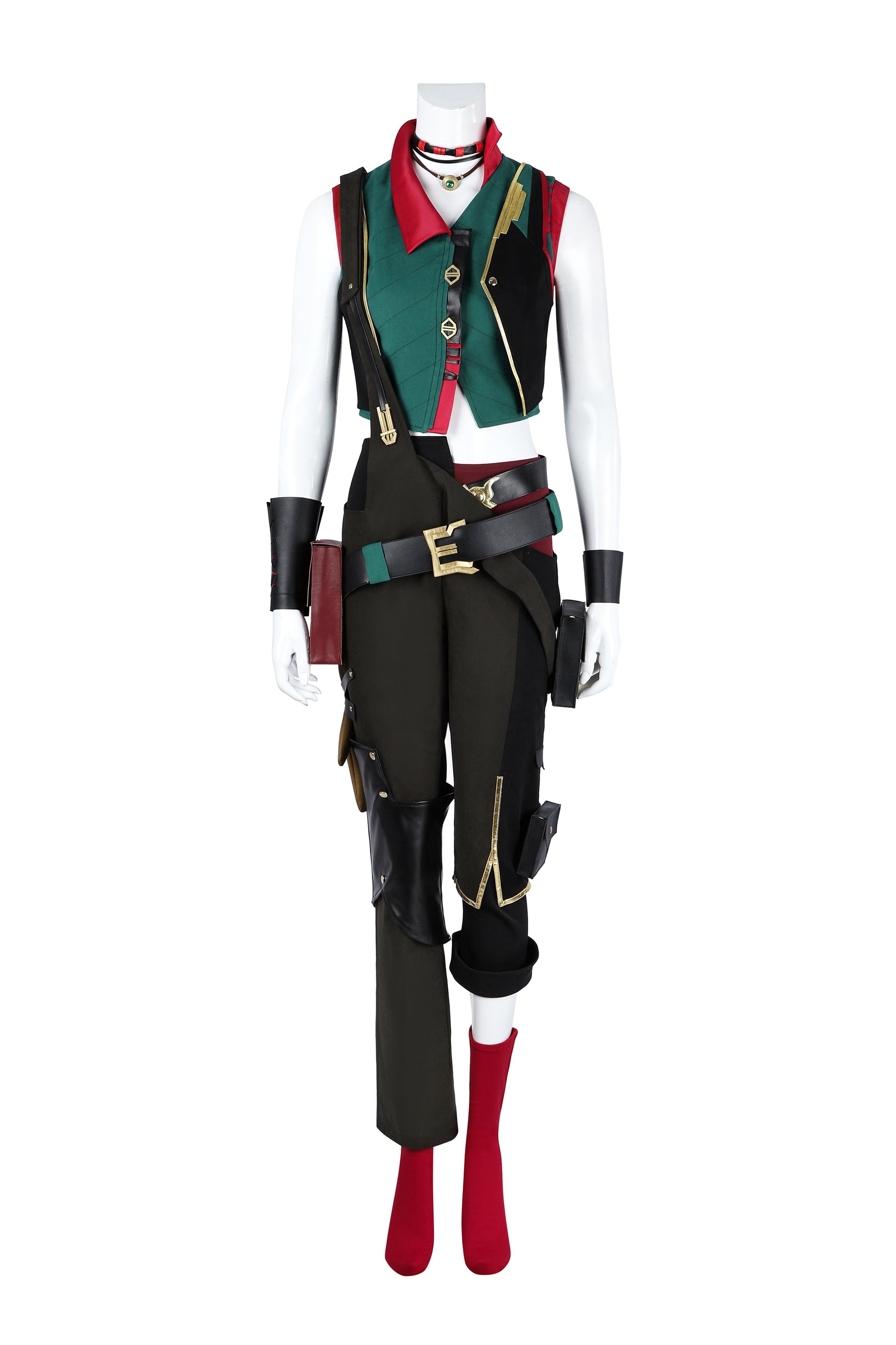Anime Game LOL Arcane Powder Cosplay Jinx Costume Uniform Coat Pants Blue Wigs Headwear For Girls