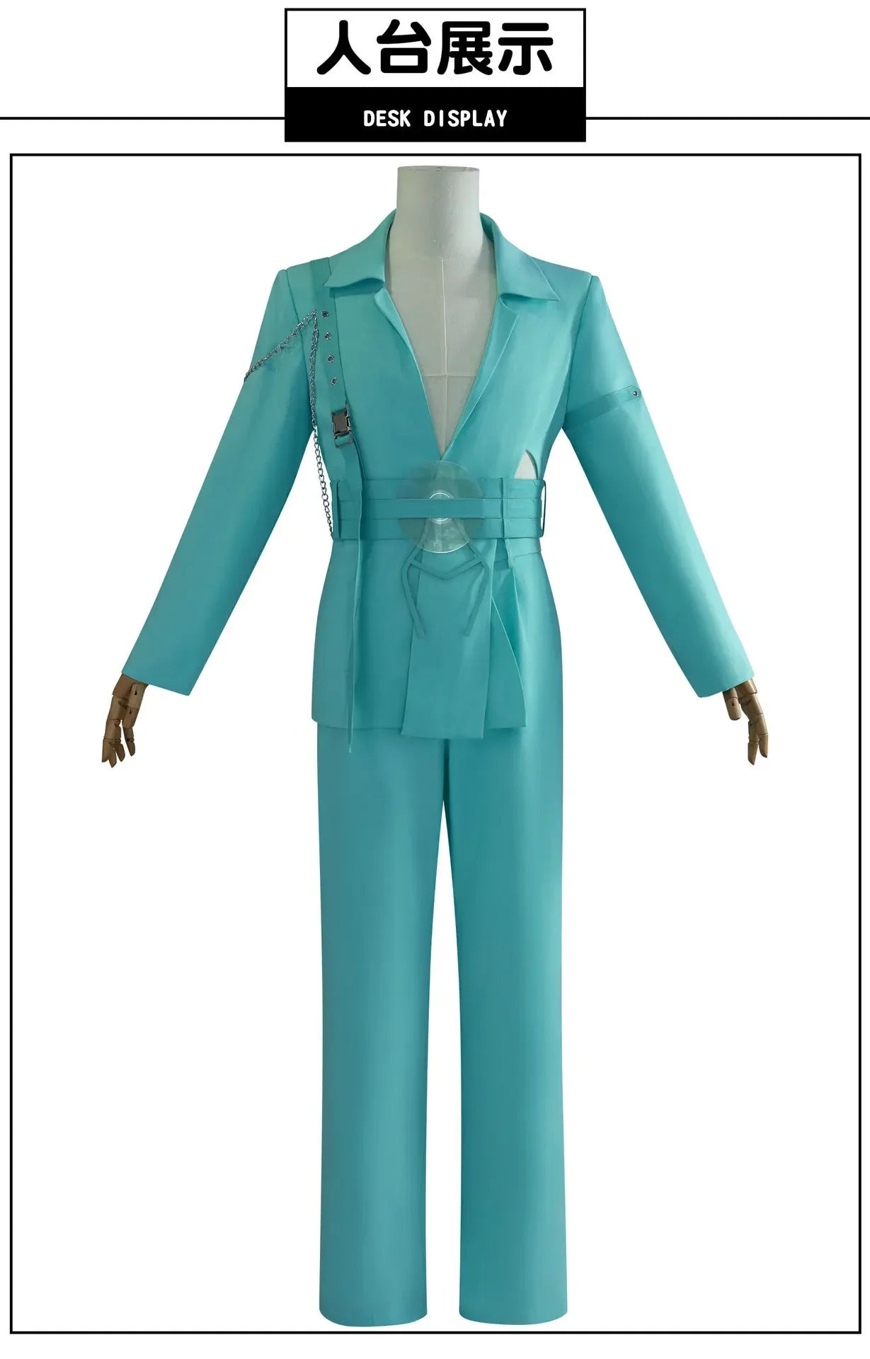 Shusheng-N Anime Alien Stage Luka R7 Cosplay Blink Costume New blue suit pants accessory set Halloween carnival fashion men women uniform