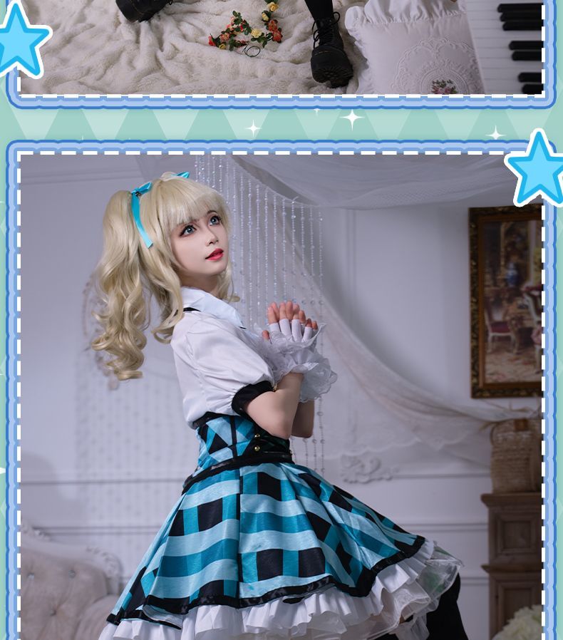 Todo Yurika Cosplay Costume Game Aikatsu Uniform Halloween Carnival Party Christmas Play Role Clothes Clothing