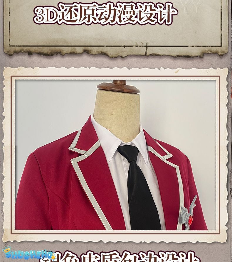 Kuzuha Cosplay Costume Vtuber Cosplay Fancy Party Suit High School Uniform Halloween Carnival Outfits Anime Clothing Custom Made