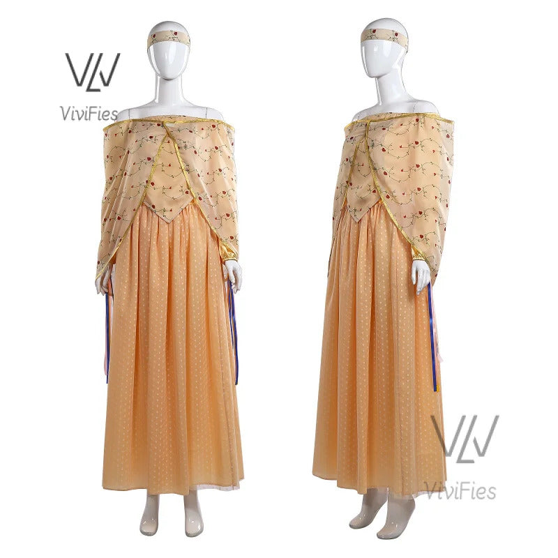 Padme Cosplay Amidala Role Play Lake Dress Movie Space Battle Costume Adult Women Outfits Fantasy Fancy Dress Up Party Clothes