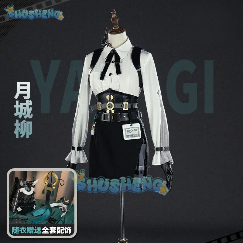 Game Zenless Zone Zero Tsukishiro Yanagi Cosplay Costume Uniform Halloween Carnival Party Christmas Play Role Clothes Clothing