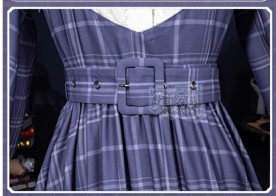 Shusheng-R Wakaba Mutsumi Mortis Cosplay Anime BanG Dream!Costume Sweet Campus JK Uniform Dress Belt Tie Socks Halloween Party Set