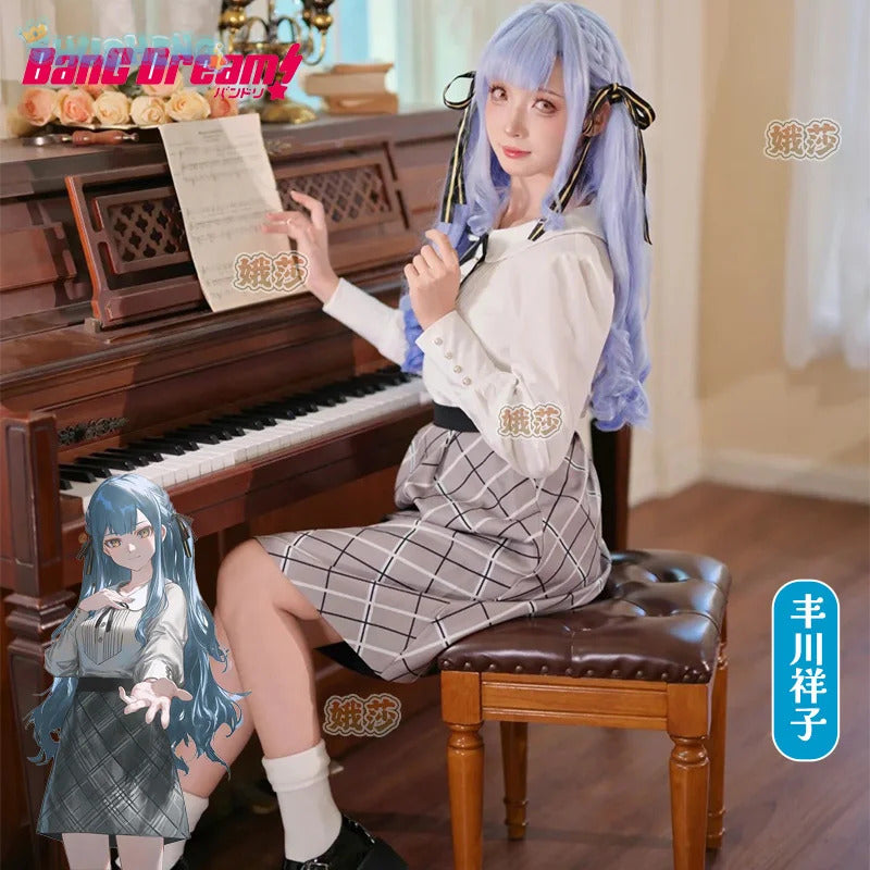 BanG Dream!Sakiko Togawa Cosplay Oblivionis Costume Campus JK Uniform Shirt Skirt Tie Set Halloween Party Sweet Girl clothing