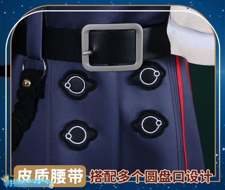 Topaz Cosplay Costume Honkai Star Rail Dress Headwear Full Set Outfits Carnival Party Gifts