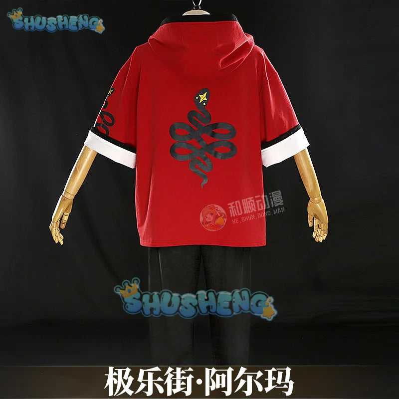 Gokurakugai Aruma Cosplay Costume Uniform Halloween Carnival Party Christmas Play Role Clothes Clothing for Men Shusheng