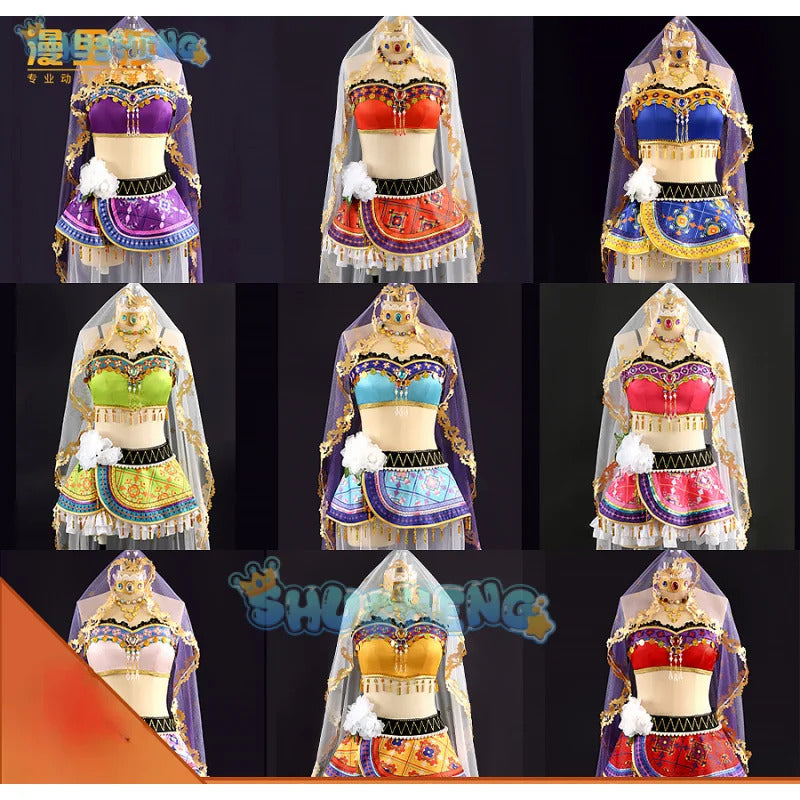 Love Live!u's Printemps Kousaka Honoka/Tojo Nozomi All Members Dancers Awakening Gorgeous Dress Uniform Cosplay Costume Women