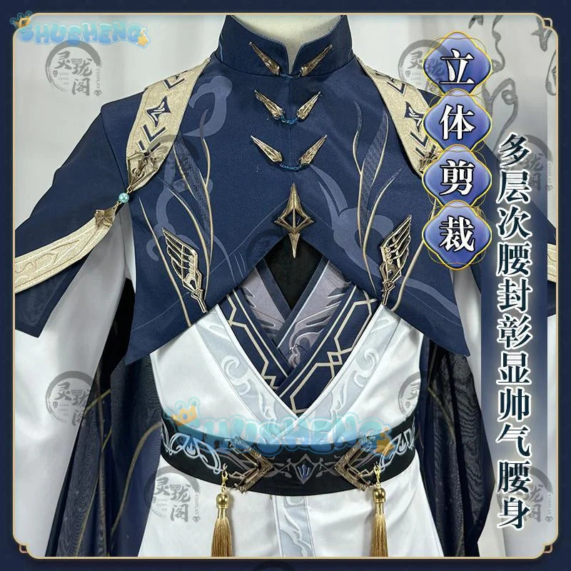 Shusheng Zayne Cosplay Game Love And Deepspace Costume Fashion Gentlemanly Uniforms Men Halloween Party Role Play Clothing