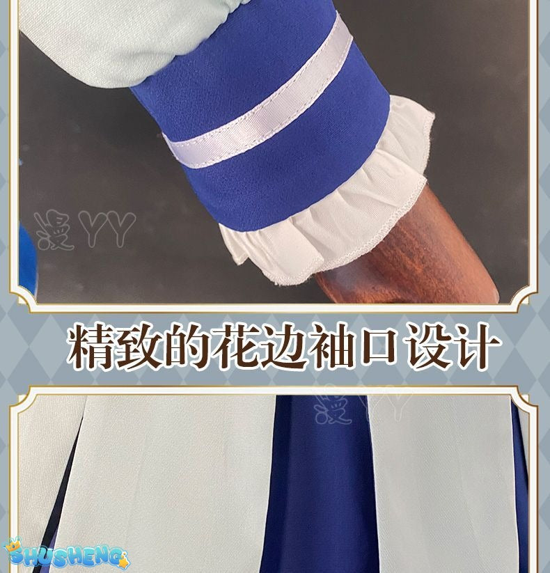 Aikatsu Stars! Costume Nijino Yume Cosplay Dresses School Idol Yume Wigs Headwear Halloween Carnival Schoolgirl Uniform Dress