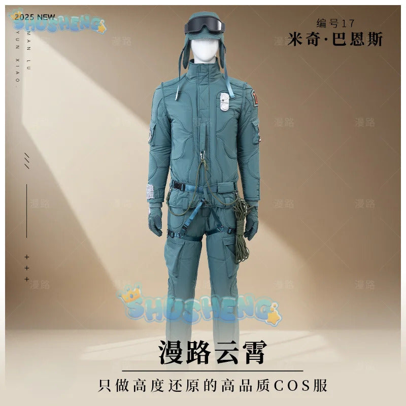 Mickey 17 Mickey Barnes Cosplay Costume Uniform Halloween Carnival Party Christmas Play Role Clothes Clothing for Men