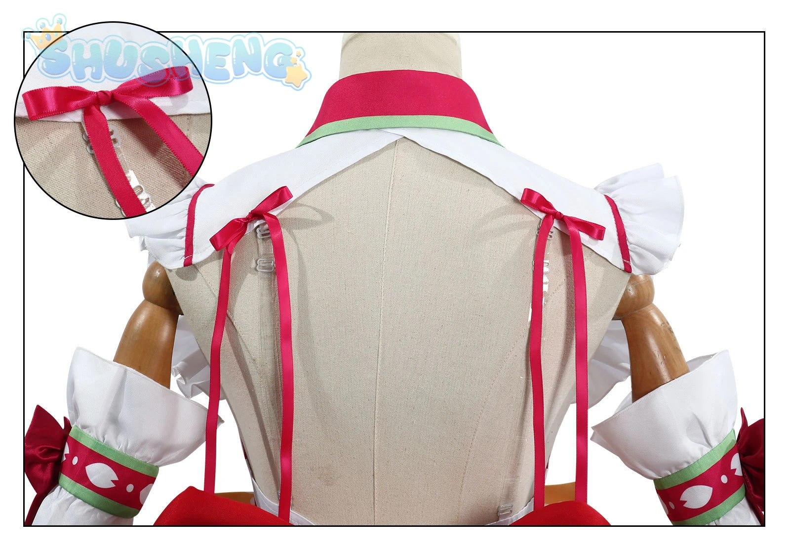 Virtual VTuber Sakura Miko Cosplay Hololive miko Costume Sexy Lolita maid dress wig prop set girls party Christmas gift elite