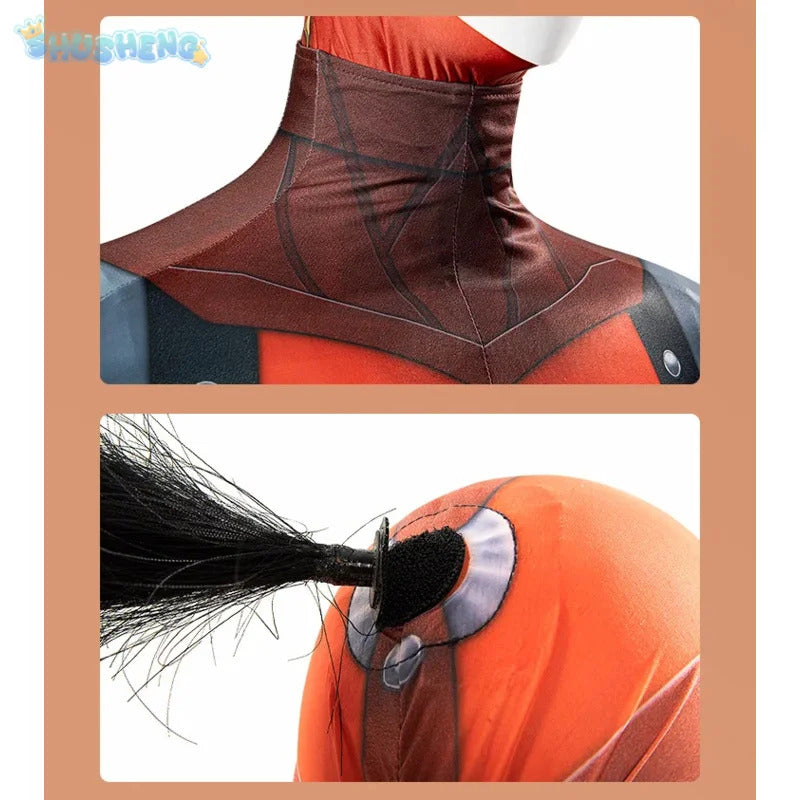 Link Yiga Clan Zelda: Tears of the Kingdom Cosplay Costume Halloween Tight jumpsuit Uniform Men's Fantasy Mask Headset Prop Set