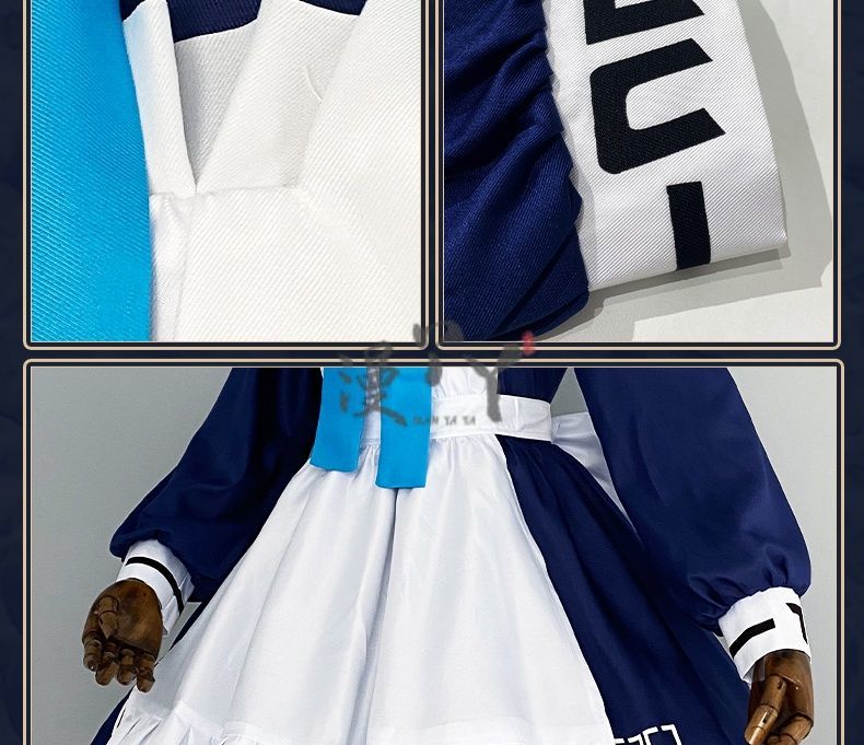 Anime Game Blue Archive Cosplay Saiba Midori Saiba Momoi Costume Maid Uniform Lolita Cat Ears Tail For Halloween Customized