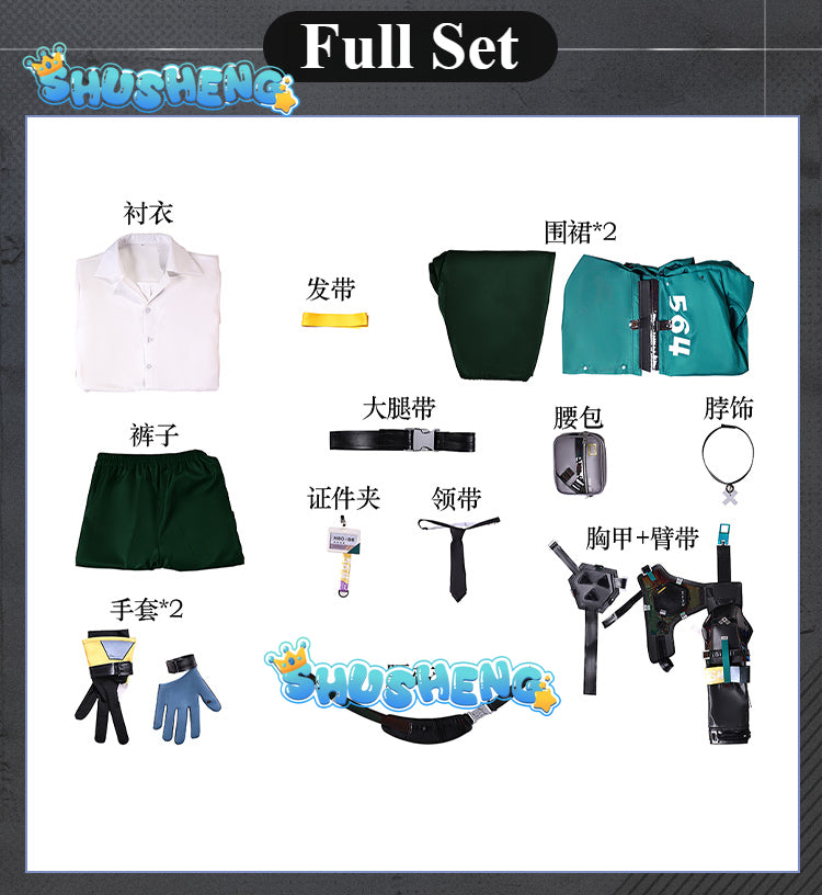 Asaba Harumasa Cosplay Game Zenless Zone Zero Costume Male Boys Uniform Gloves Belt Headband Men Disguise Halloween Suit