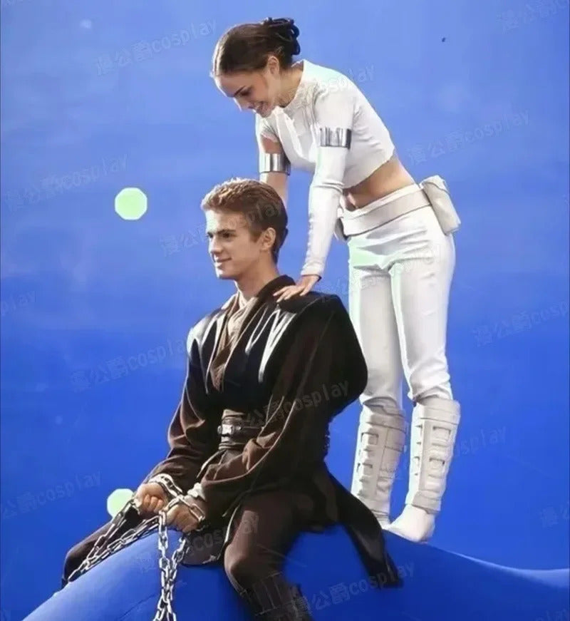 Movie Episode II - Attack of the Clones Padmé Amidala Cosplay Costume Uniform Halloween Carnival Party Christmas Play Role