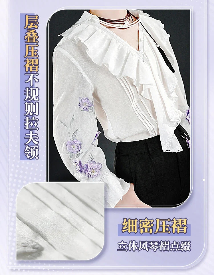 Love And Deepspace Xavier Cosplay Costume Twilight Bloom Shirt Uniform Halloween Carnival Party Christmas Play Role Clothing