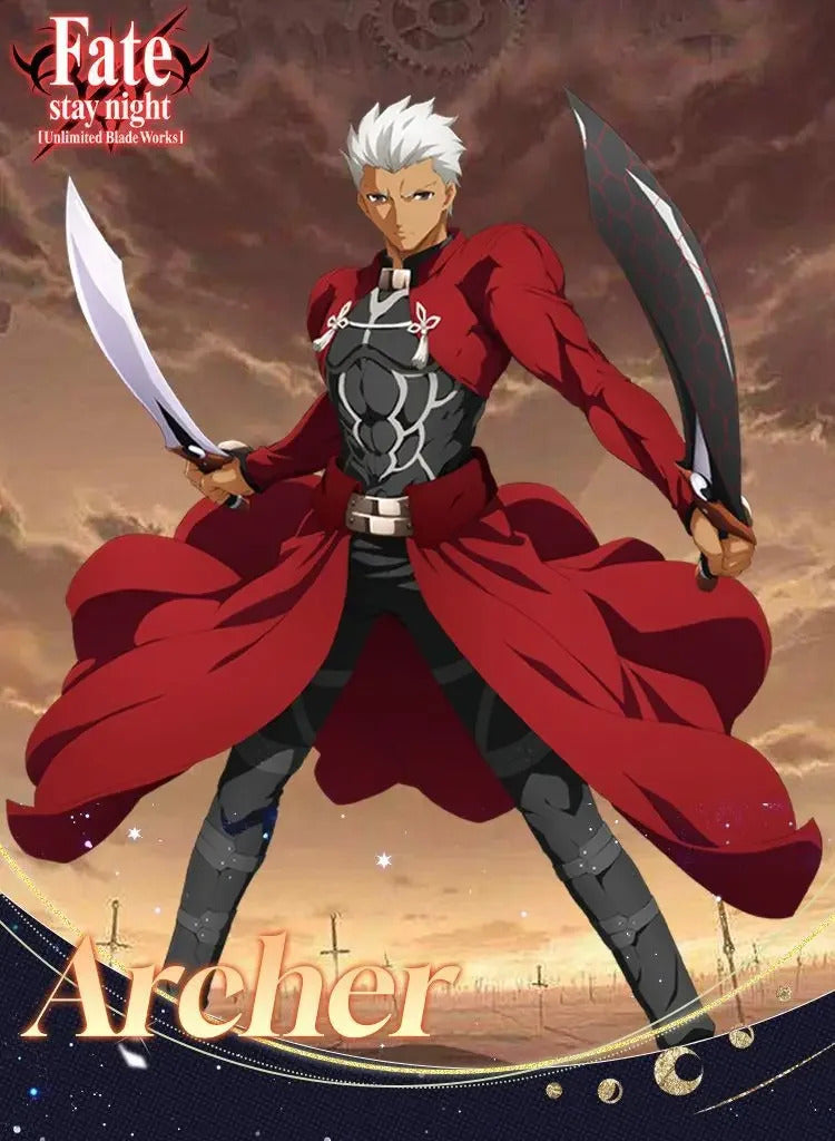Anime Fate/stay nigh EMIYA Cosplay Arche Costume Black leather top apron pants set Halloween party handsome men women uniform