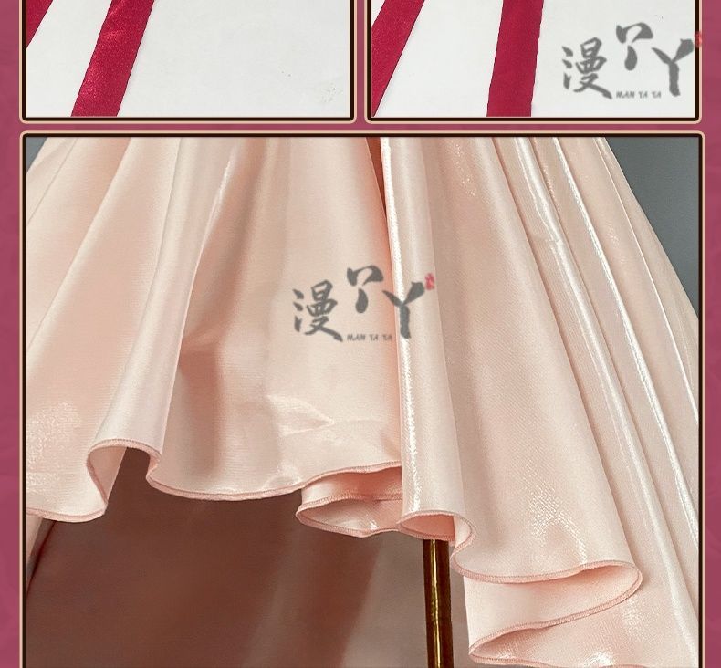 Anime Cardcaptor Sakura Card Captor Kinomoto Sakura Cosplay Costume Pink Princess Dress Woman Sexy Cute Birthday Party Suit