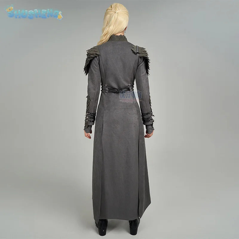 Shusheng-R Rhaenyra Targaryen Cosplay Fantasy Women Costume Houses Cos Dragon Rhaenyra Fantasia Halloween Fashion Dress Uniform Prop Set