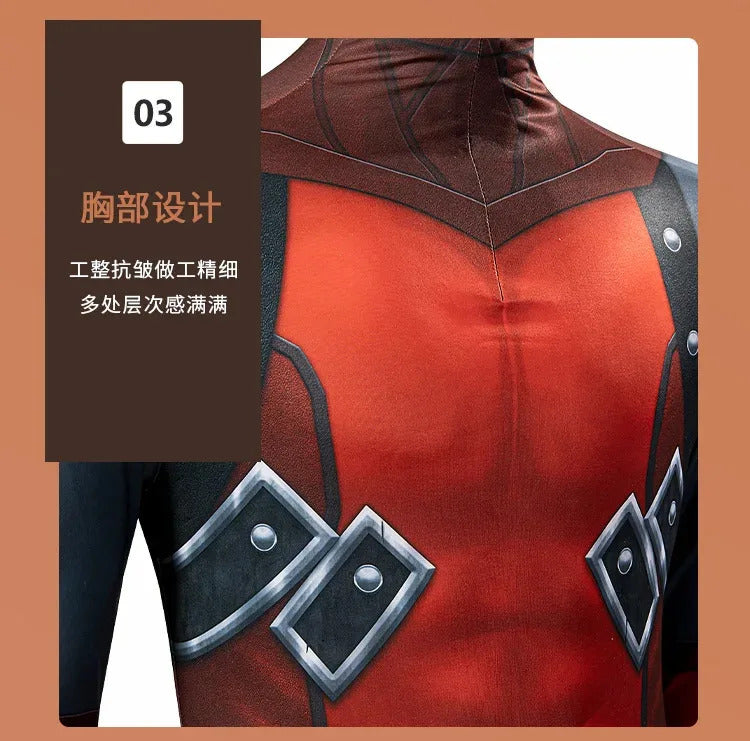 Link Yiga Clan Zelda: Tears of the Kingdom Cosplay Costume Halloween Tight jumpsuit Uniform Men's Fantasy Mask Headset Prop Set