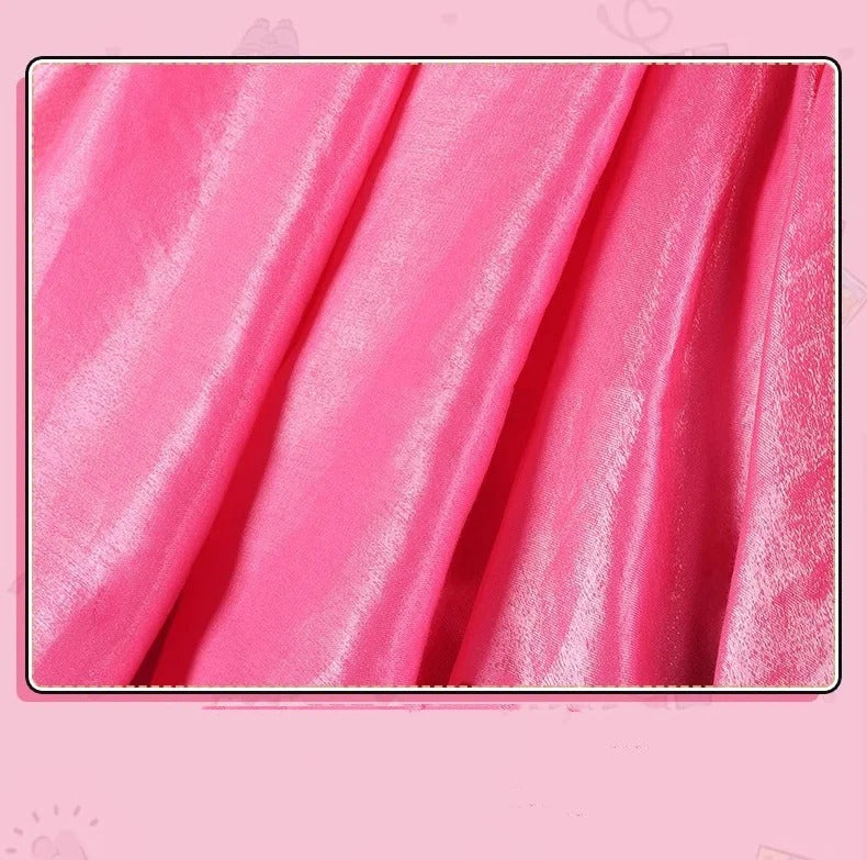 Shusheng-R Kinomoto Sakura Cosplay Costume Anime Card Captor Sakura DUDU-R Women Halloween Cute Black Pink Dress THE THUNDER Ears Tail