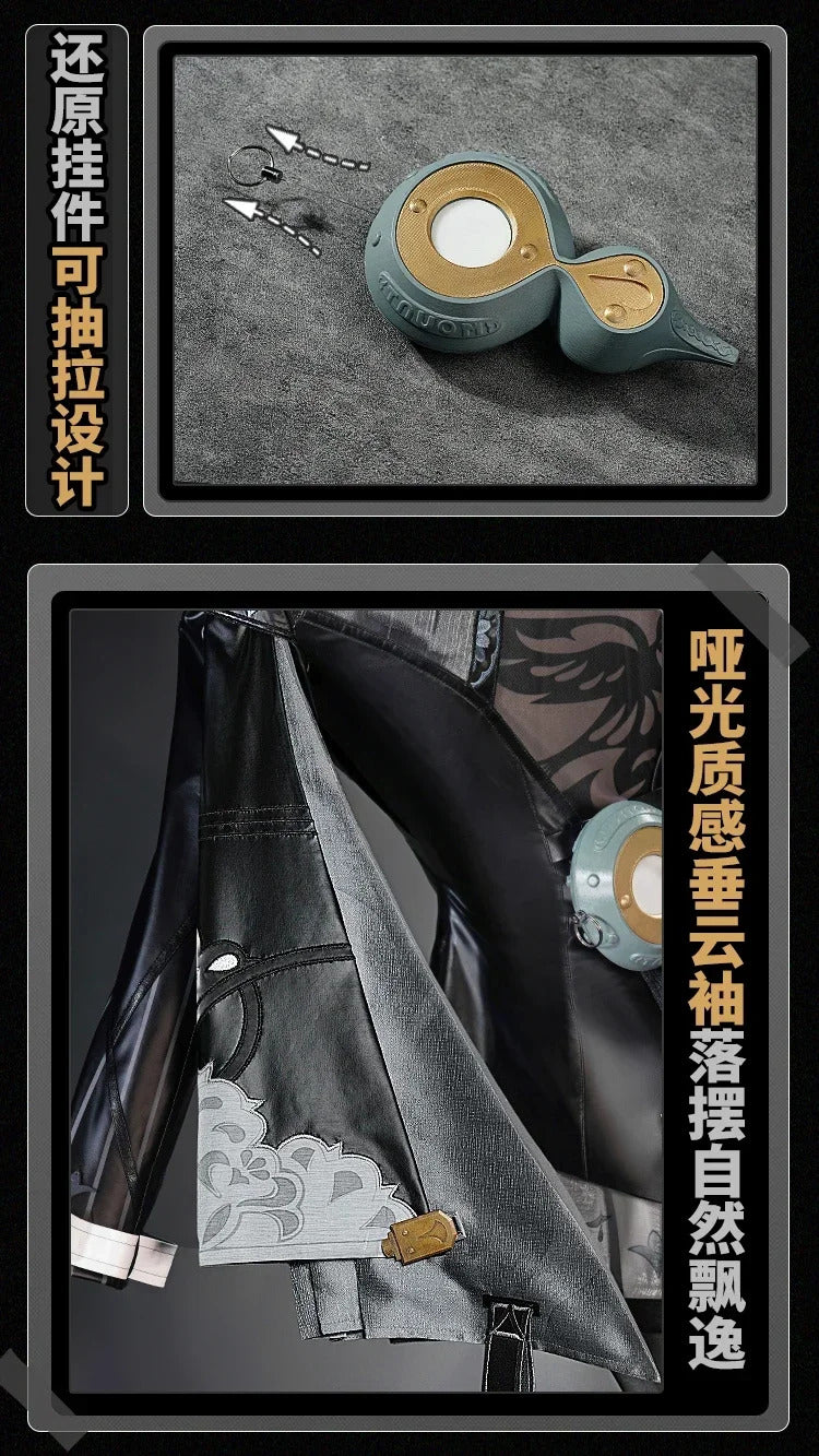 Zenless Zone Zero Yixuan Cosplay Costume Trails of Ink Uniform New Skin Yunkui Summit Headwear Halloween Party for Women Girls