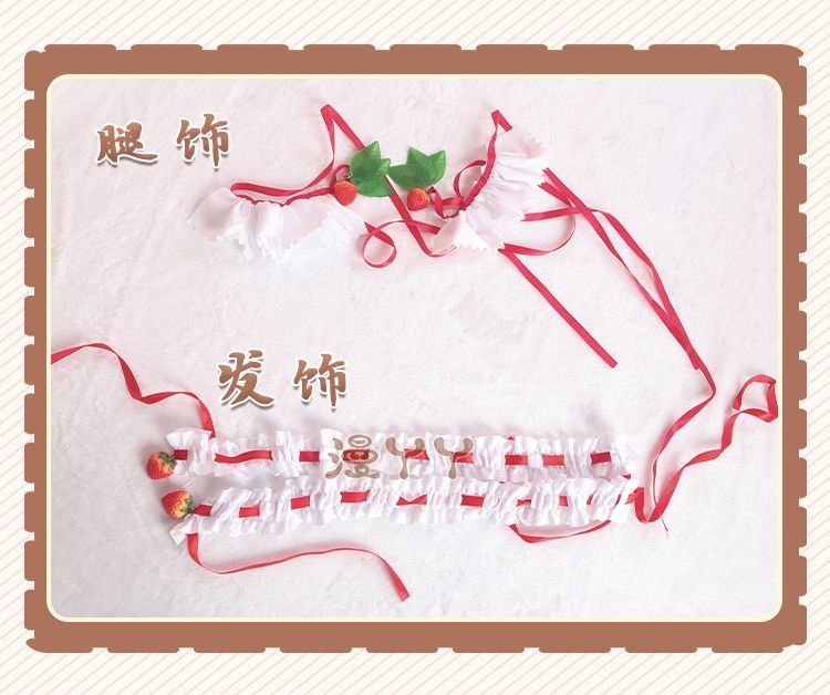 Anime Strawberry Miku 15th Anniversary Cosplay Costume Miku Lovely Lolita Dress Women Halloween Uniform Party Fancy Dress
