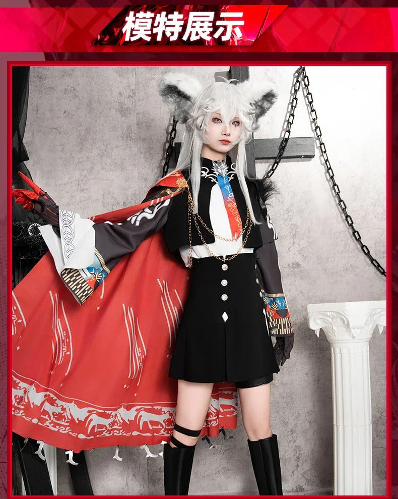 Arknights Lappland The Decadenza Cosplay Costume Uniform Halloween Carnival Party Christmas Play Role Clothes Clothing for Women