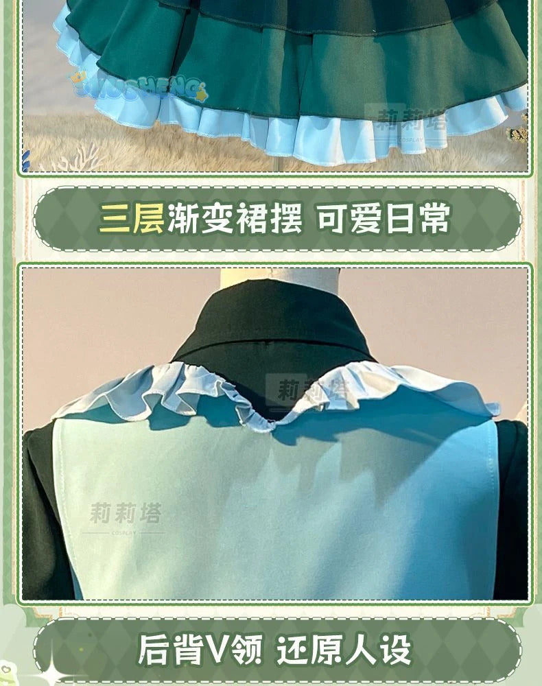 Takanashi Rikka Cosplay Love, Chunibyo & Other Delusions Costume Wig and Skirt Support Cute Lolita Party Carnival Girl man Set