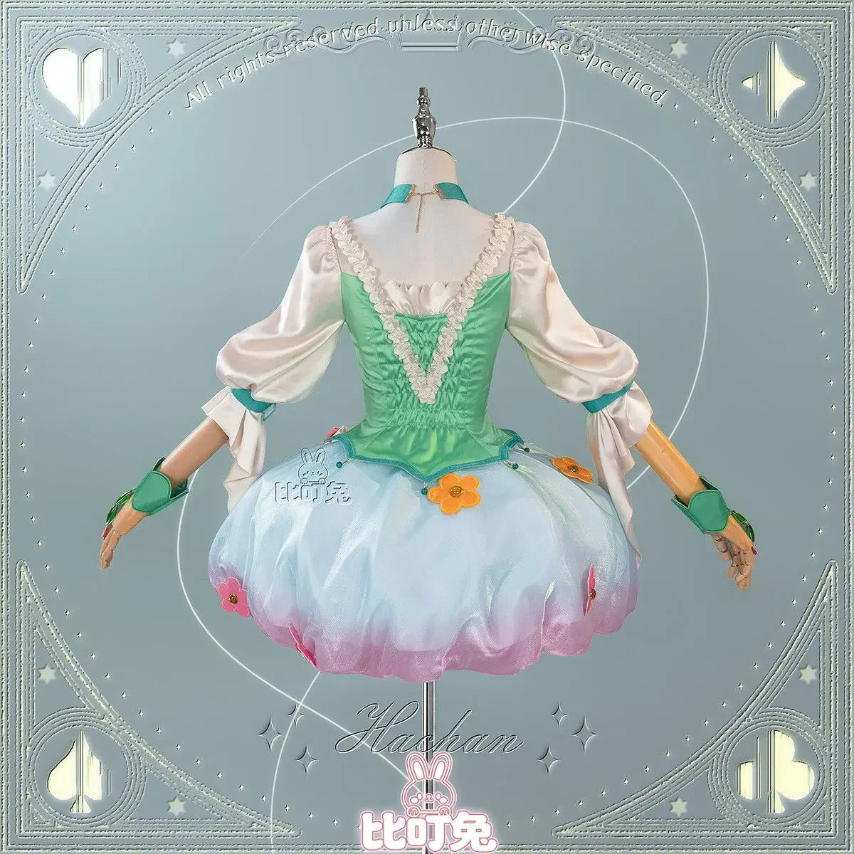 Anime MIRAI DAYS Ha-chan Cure Felice Cosplay Costume Lolita dress accessories props wigs sweet Halloween woman ha-chan uniform
