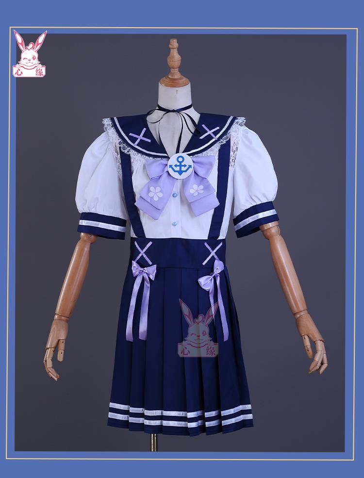 In Stock Aqua Minato Cosplay Costumes Hololive Holo Vtuber JK Sailor School Uniform Seifuku Ateshi Onion Baqua