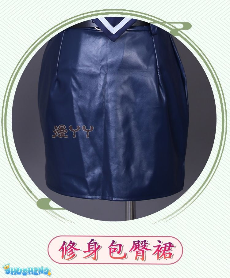 Anime Re:Life In A Different World From Zero Rem Cosplay Costume Wig Sexy Lady Police Officer Hat Uniform for Halloween Party