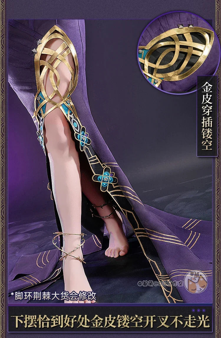 Shusheng-R Game Reverse:1999 Cosplay Druvis III Costume Halloween Carnival New Dress Gloves Props Wig Accessories Set Sexy Women's Uniform