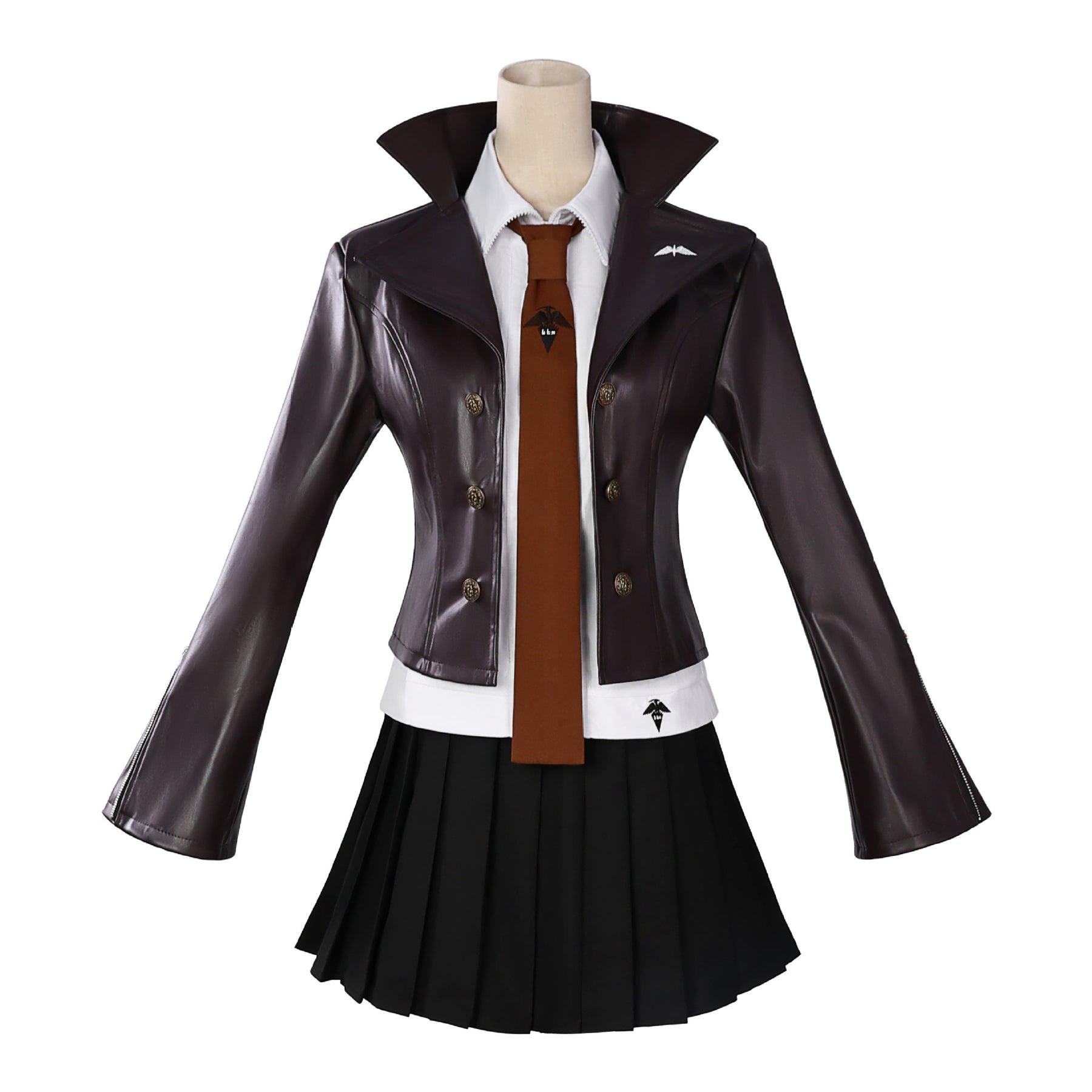 Anime Kyoko Kirigiri Cosplay Costume Dress Set With Gloves Halloween Outfits Daily Wear Uniforms For Women