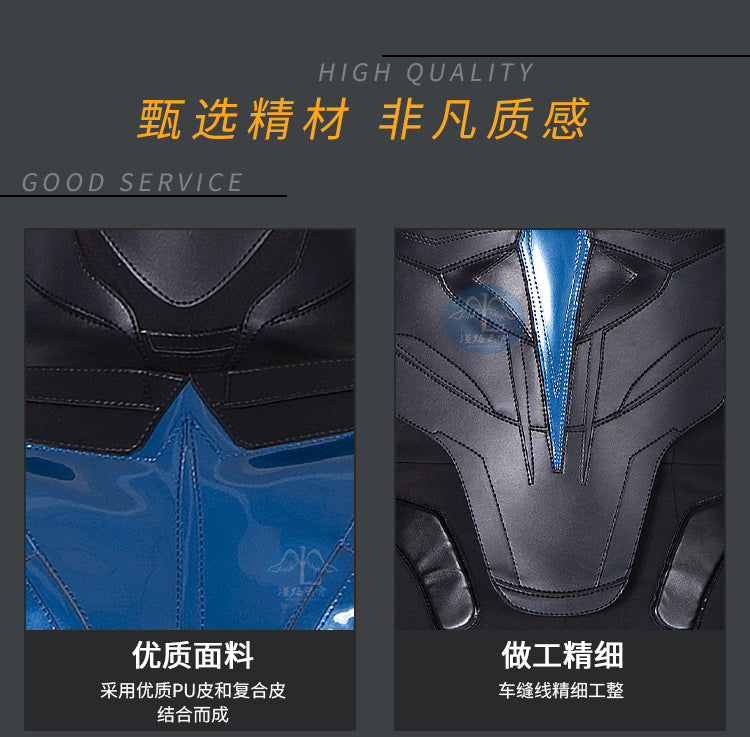 Titans Nightwing Cosplay Costume Carnival Halloween Cosplay Dick Grayson Jumpsuit Superhero Robin Outfit Fancy Men Costume