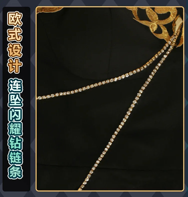 Code Geass cosplay C.C. New Halloween carnival sexy black evening dress party dress accessories prop C.C. A set of women