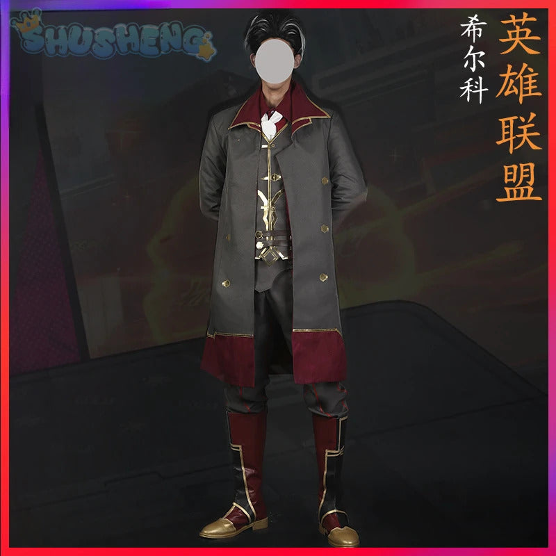 IN STOCK Silco Arcane Cosplay Arcane:League of Legends Silco costume Carnival Party Men Women Uniform Accessories Prop Set