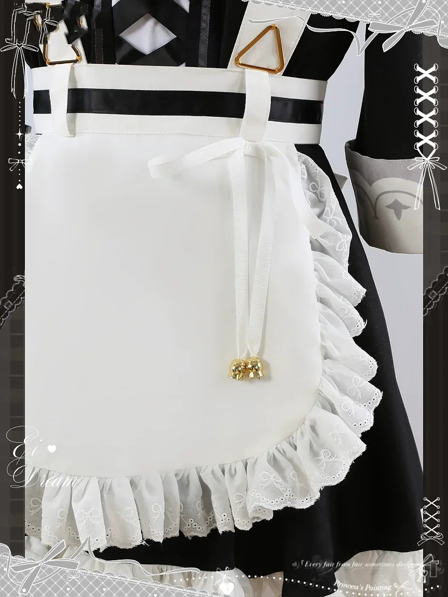 Nu: Carnival Eiden Cosplay Costume Maid Outfit Dress Uniform Halloween Carnival Party Christmas Play Role Clothes Clothing