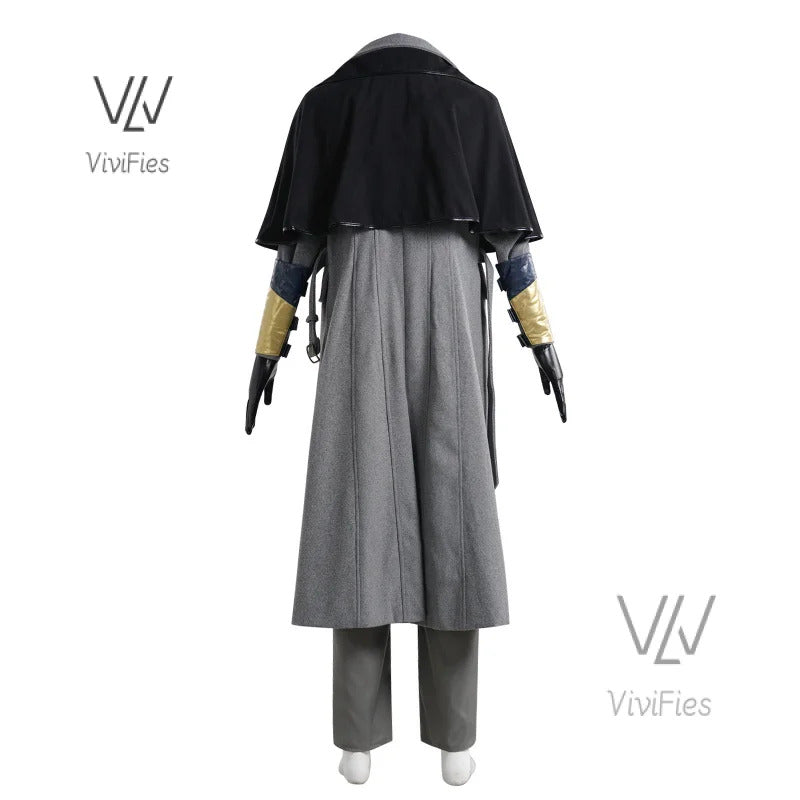 Game Bloodborne Gehrman Cosplay Costume Halloween outfits Women Men New Suit Uniform Accessories and props set in stock