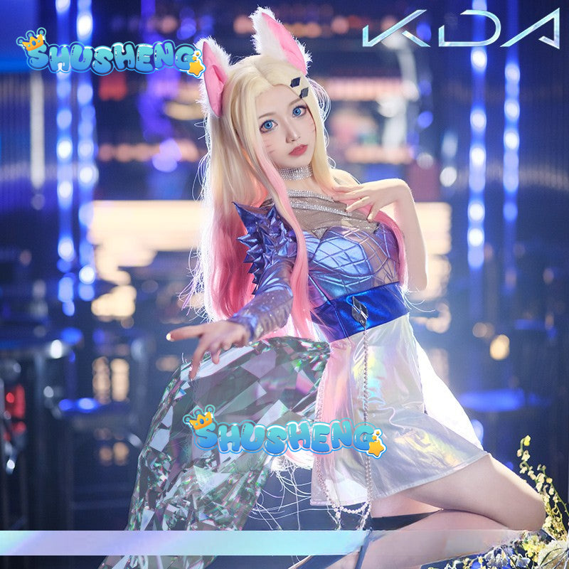 Game LOL Ahri cosplay sexy dress Halloween party female cosplay dress