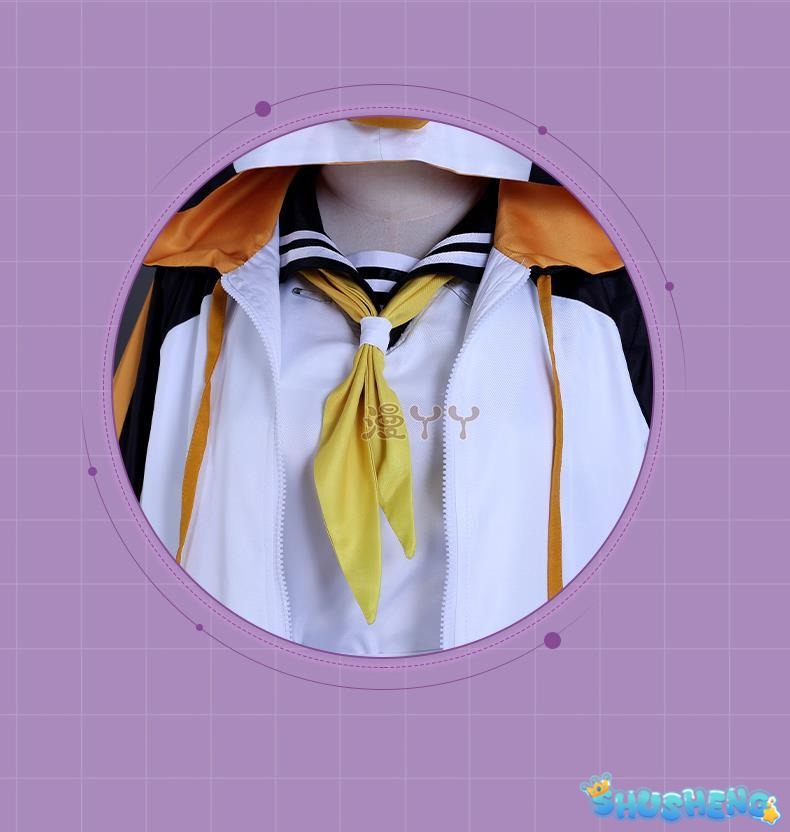 Anime Vtuber Cosplay Petra Gurin Outfit Jumpsuit Coat Pleated Skirt Fishbone Clip Suit Wig Role Play Halloween Party Costume