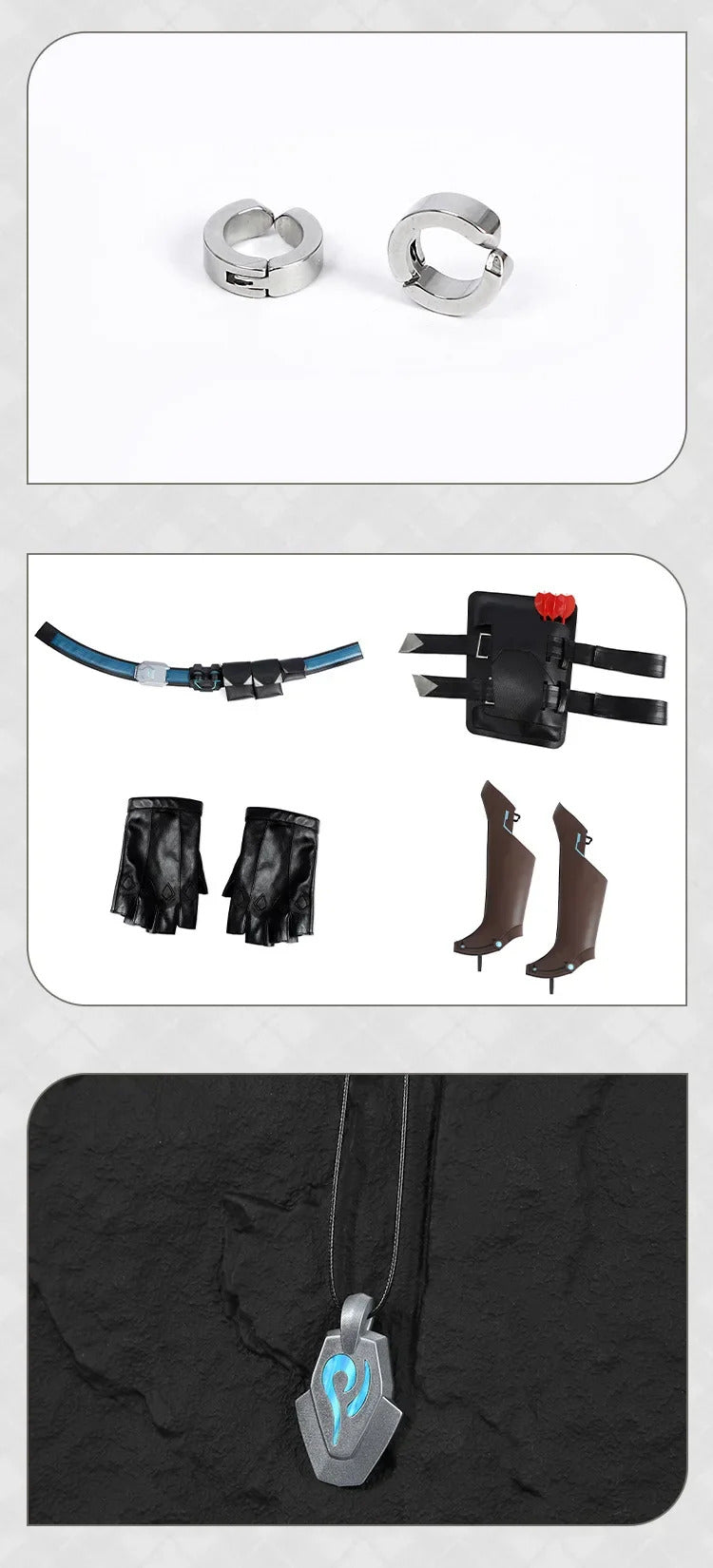 Freja Overwatch OW Cosplay Costume Cloak jumpsuit waist belt vest gloves waist bag shoes prop set Halloween men women uniform