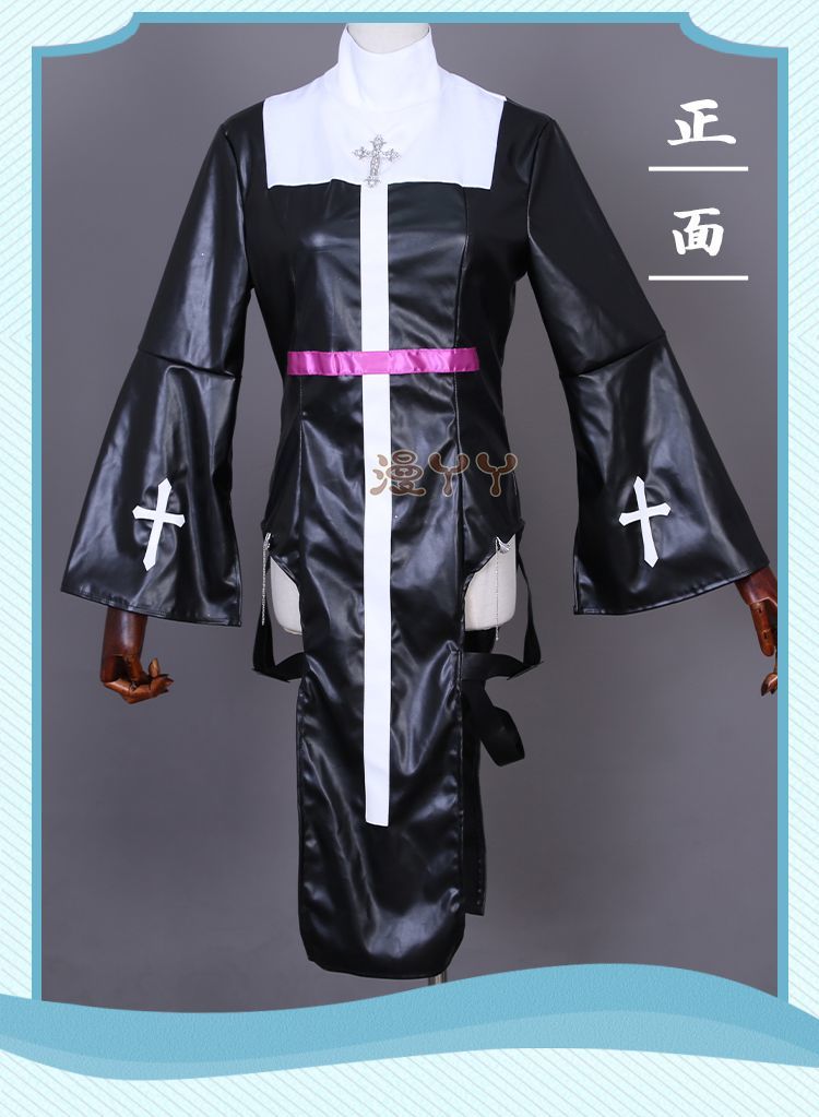 Anime! Honkai Impact 3 Kallen Kaslana Nun's outfit Lovely Uniform Cosplay Costume Halloween Suit