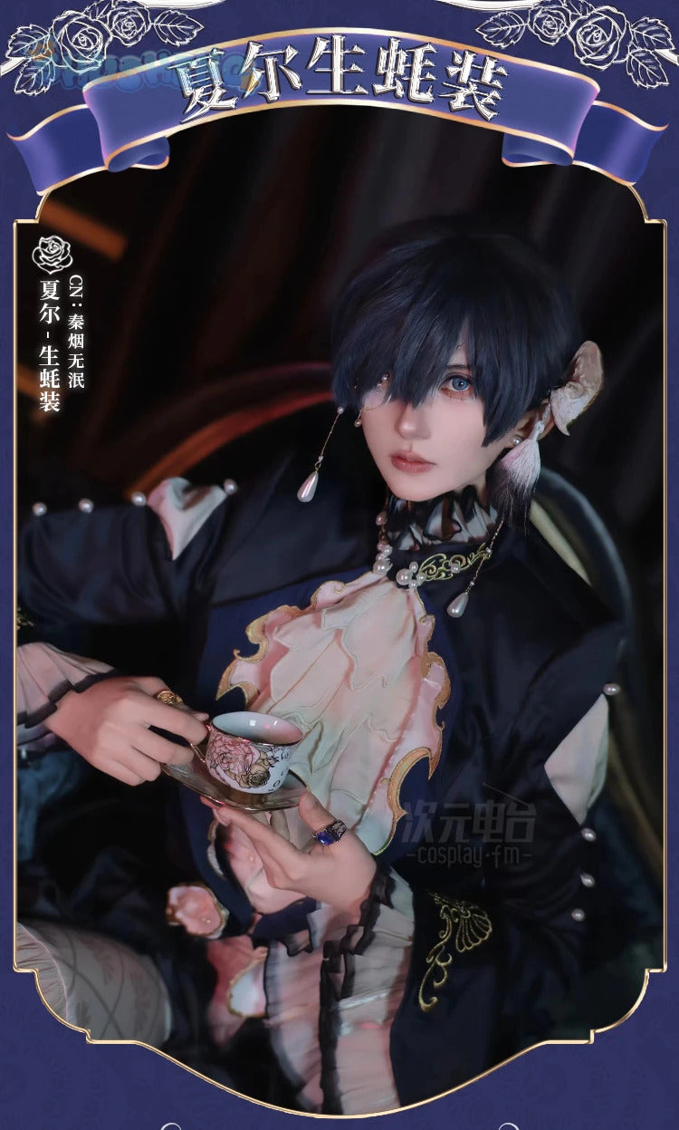 Anime Black Butler Cosplay Ciel Phantomhive Oyster oysters Costume Gothic style dress accessories Halloween party women uniform